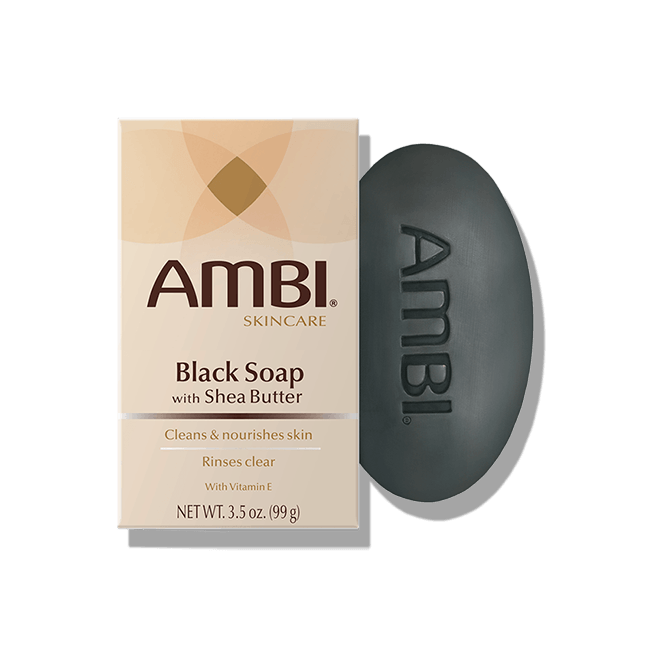 AMBI Black Soap Bar w| Shea Butter - 3.5 oz